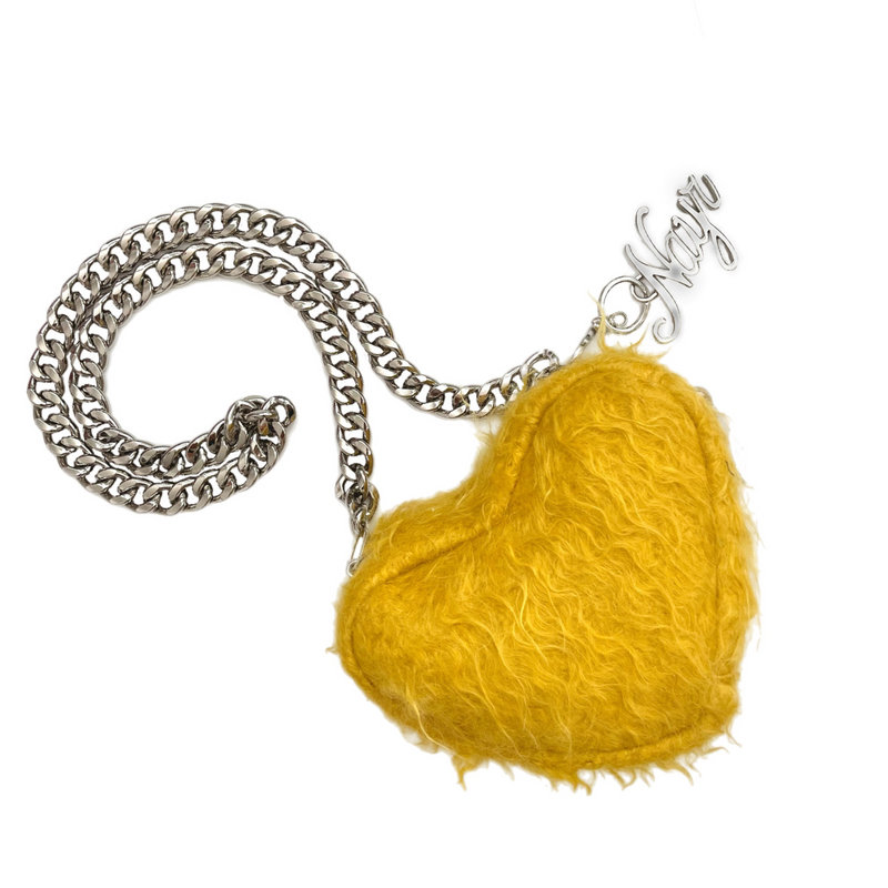 yellow mohair mini